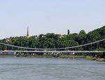 Hängebrücke in Linz - Fotomontage