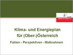 Ausschnitt Deckblatt Klima- und Energieplan - Positionspapier der Oö. Umweltanwaltschaft