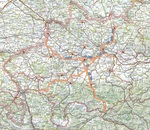 Landkarte von Oberösterreich (Ausschnitt)