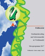 Prüfbericht Staubniederschlag und Schwermetalle in Vöcklamarkt; Quelle: Land Oö.